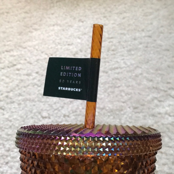 Starbucks Limited Edition Studded Orange Tumbler 2021 - Picture 3 of 4